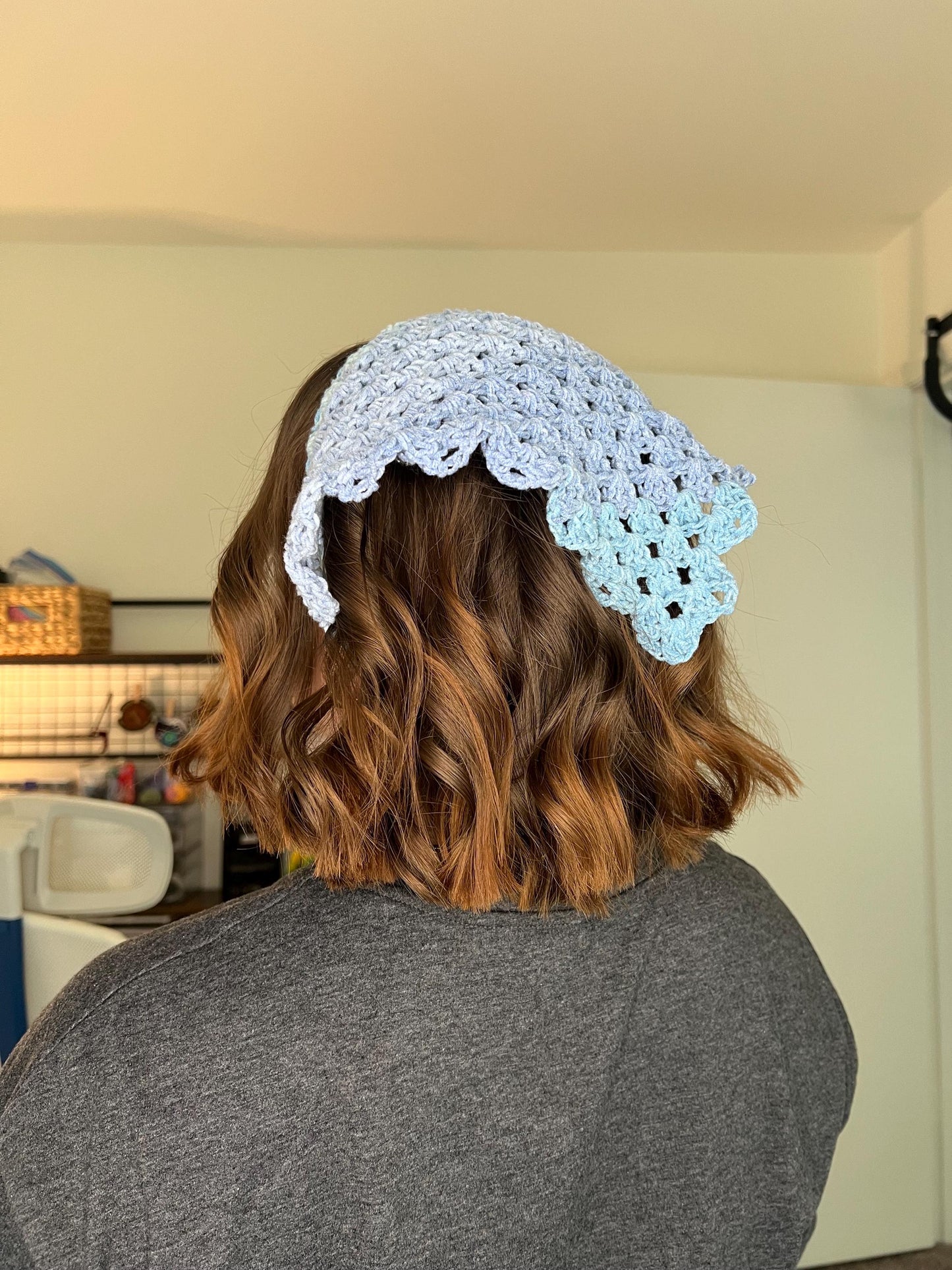 Crochet Granny Stitch Bandana