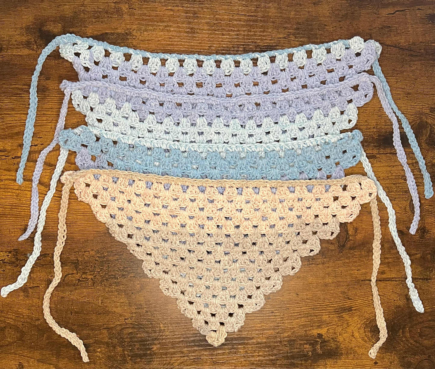 Crochet Granny Stitch Bandana
