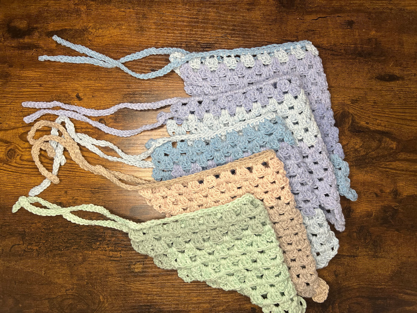 Crochet Granny Stitch Bandana