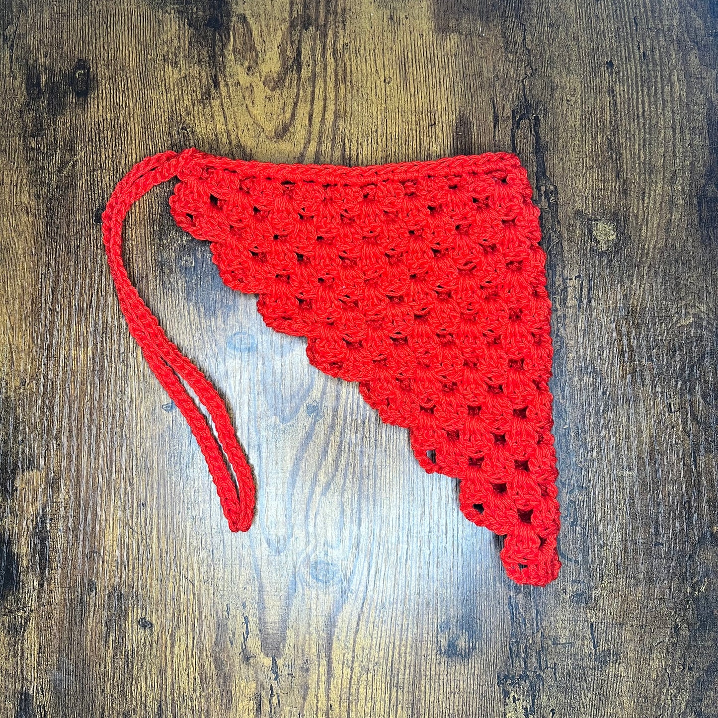 Crochet Granny Stitch Bandana