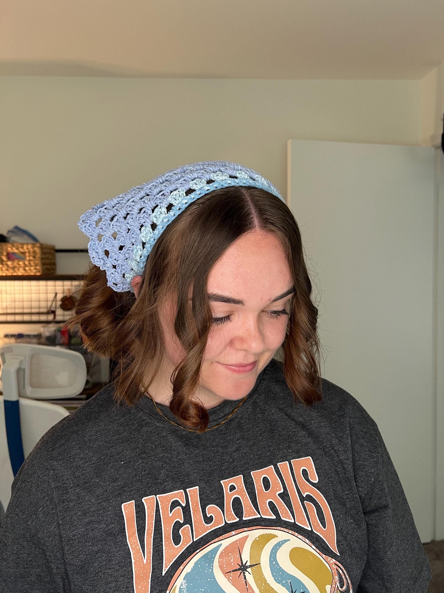 Crochet Granny Stitch Bandana