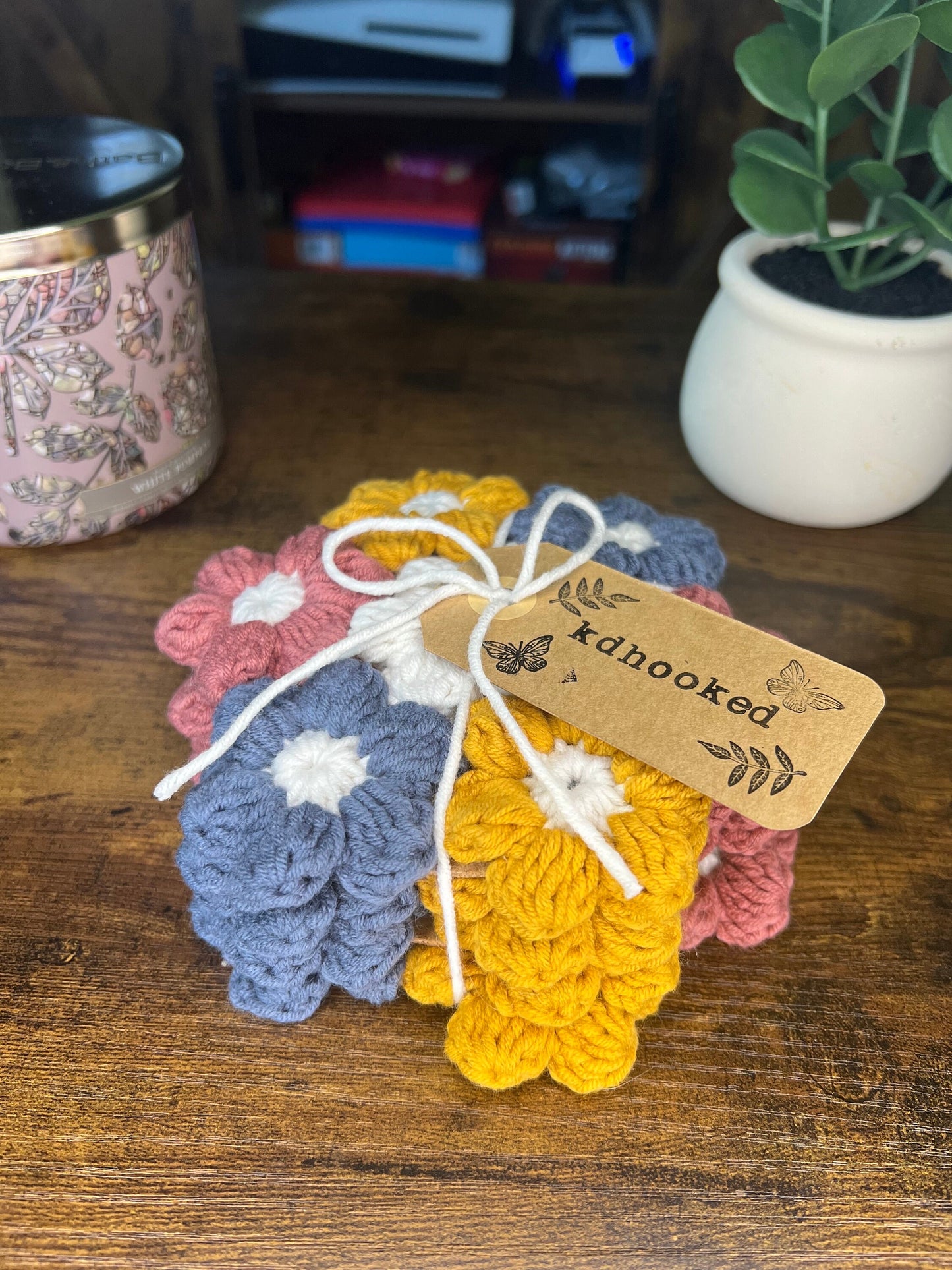 Spring Flower Coaster Set