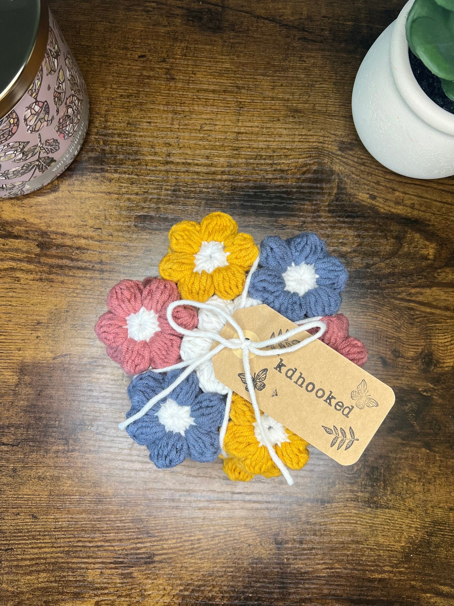 Spring Flower Coaster Set